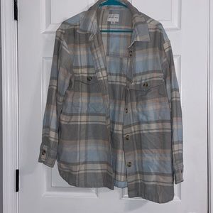 American Eagle Plaid Shacket Medium